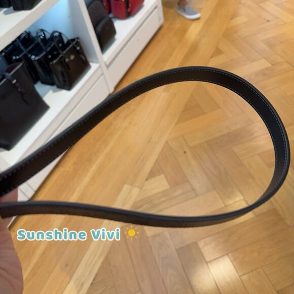 NWT Coach Roller Buckle Cut To Size Reversible Belt In Signature Canvas CCJ04 - Picture 4 of 7